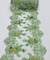 Sage 3D Wide Floral Sequin & Mesh Lace Trim for Table Runner 13"